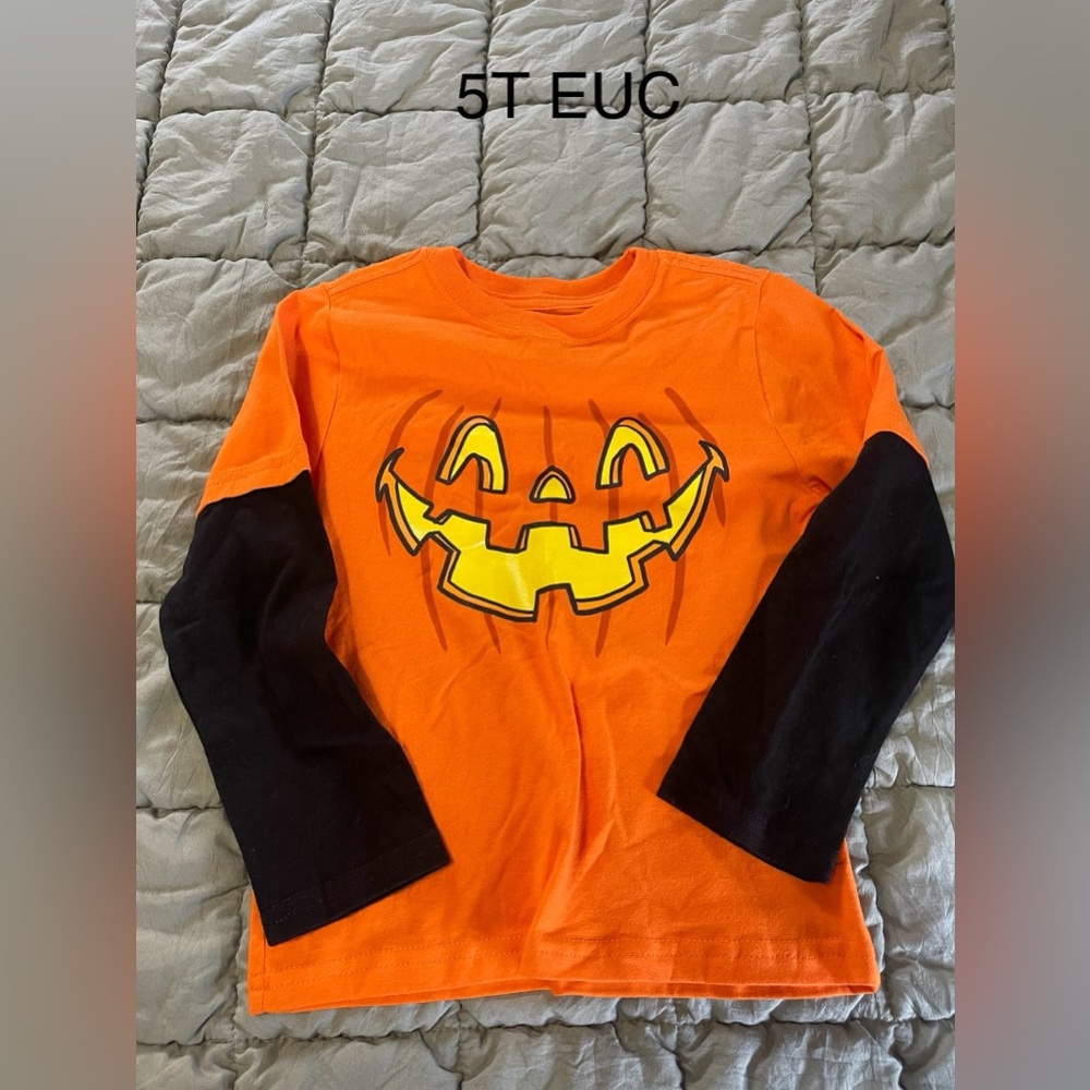 Kids Halloween Pumpkin Shirt